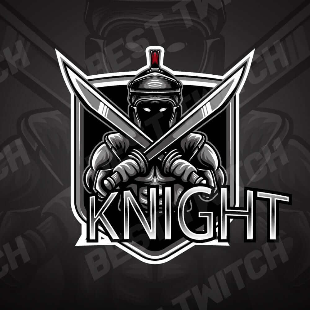 Esport logo with warrior, knight mascot logo